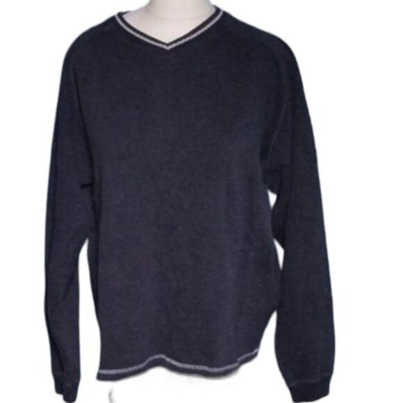 VINTAGE Knit Sweater PLG Co Plugg 357 Black Men's Medium MAN'S - Picture 1 of 6